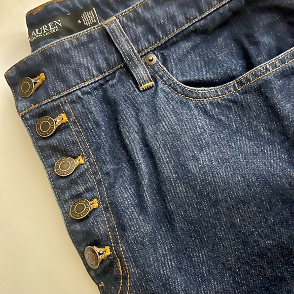 Women’s Lauren Ralph Lauren Jeans, Button Fly, Wide Leg, Size 14 - Picture 7 of 7